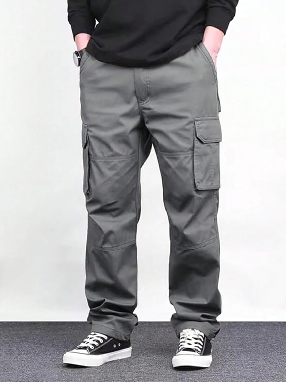 Lymio Cargo for Men || Cotton Cargo Pant || Drawstring Waist Pant (Also Available in Plus Sizes) (46-49)